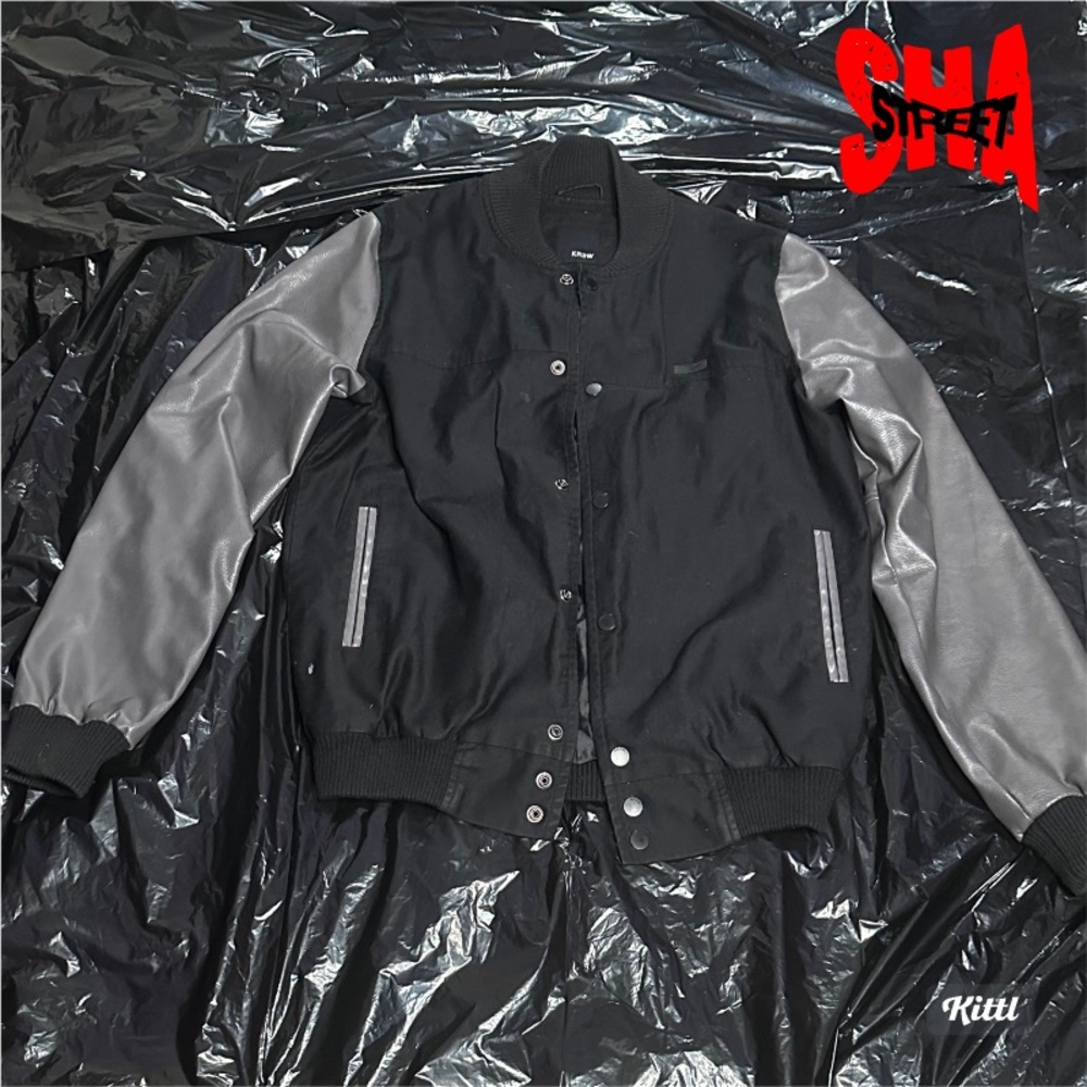 Kr3w Black and grey bomber